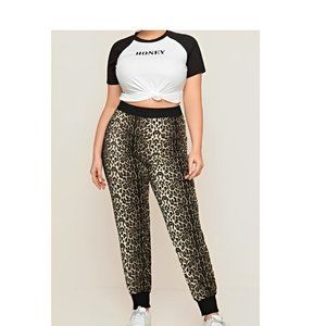 SHEIN Leopard Joggers, Size 3XL (18), NEWLY MARKED DOWN